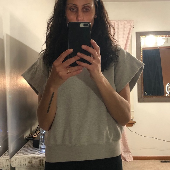 Frame short sleeve gray sweatshirt - Picture 3 of 3